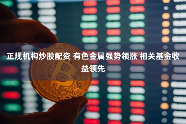 正规机构炒股配资 有色金属强势领涨 相关基金收益领先