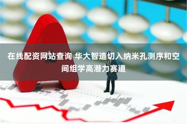 在线配资网站查询 华大智造切入纳米孔测序和空间组学高潜力赛道