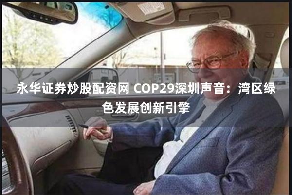 永华证券炒股配资网 COP29深圳声音：湾区绿色发展创新引擎